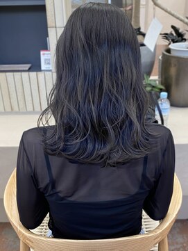 パークレーン アイス イヴェン(park lane ICI yeven) ミディアムグレージュ暗めカラーレイヤーカット重くない暗髪re