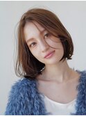 20代30代大人かわいい小顔くびれレイヤーカット韓国レイヤーボブ