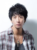 アルファ 新宿(alpha)&nbsp;サーフカール/ 刈り上げセンターパート/ブルーブラック[新宿駅]