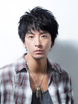 アルファ 新宿(alpha) サーフカール/ 刈り上げセンターパート/ブルーブラック[新宿駅]