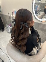 クランルシェ(clan luce)&nbsp;ねじりハーフツイン/心斎橋ヘアセット