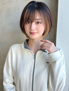 アフロート ルヴア(AFLOAT RUVUA) みねスタイル♪ 似合わせ ショート ボブ 30代 40代 小顔 新宿