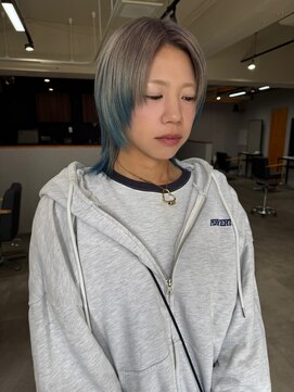 ノイ(NEU) 【NEU×岡部】ウルフカット×デザインカラー
