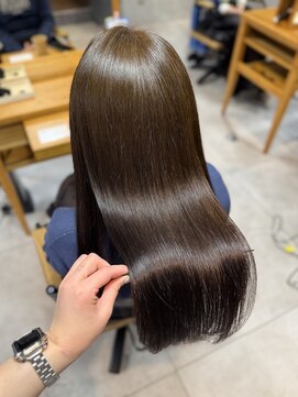 アイノアシェール 西宮(AInoa Cher) 【極上の髪質改善】プレミアムカラーエステ/艶髪/オリーブカラー