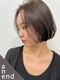 アネンド(anend)の写真/抜け感×無造作感！フォルム重視のボブ＆ショートで、あなただけの魅力を引き出します◎