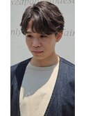 韓国カルマパーマフェザーショートセンターパートシャドウパーマ