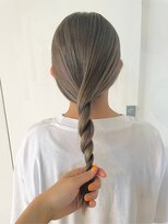 ケシキ 佐賀(keshiki)&nbsp;透明感ベージュアッシュ/ストレート/髪質改善