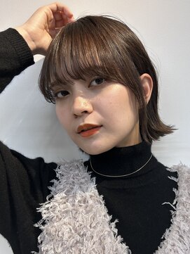 サンドイエナ 横浜店(sand yena) ボブディオリーブベージュ髪質改善縮毛矯正フェイスレイヤー