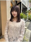 顔周りレイヤー/マロンブラウン【神戸/元町】