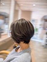 ヘアーズファイン(hair's fine)&nbsp;韓国風◎髪質改善ショートボブ/顔周りレイヤー/ダークカラー