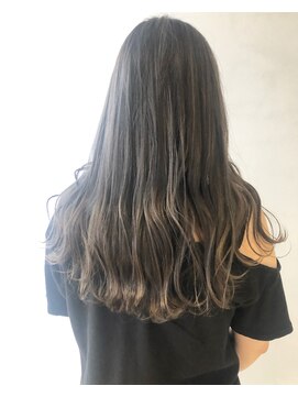 フィゼル 福島店(fizelle) 透明感ダークグレージュ*いけもとみお