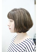 《田山未希子》アースカラー愛されミニボブ！髪質改善