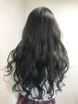 アジールヘア 東上野店(agir hair) 透明感抜群イルミナカラーブルーグラデーション【上野/東上野】