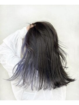 ジーナ(XENA) 【YUI】ダークグレー×インナーブルーラベンダー