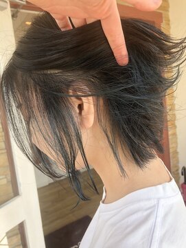 オシャマヘアー ウエスト店 インナーダークグリーン