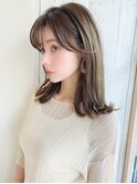 大人かわいい愛され外ハネミディフェザーバング20代30代吉祥寺