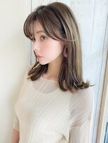 シルクレイ 吉祥寺店(Silk-lei)&nbsp;大人かわいい愛され外ハネミディフェザーバング20代30代吉祥寺