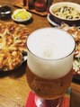 ニシキオリ(NISHIKIORI) 餃子のお供はビールです♪