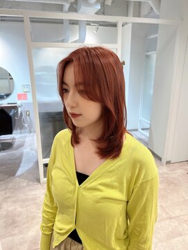 エレノア 池袋店(Eleanor) 【ミカ】シアオレンジ/レイヤーカット