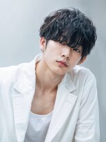 グリッター(GRITTERs) アッシュブラック×ウルフマッシュパーマ