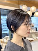 ★ブルーカラー!都内クオリティのまとまるショートボブ!横浜