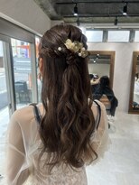 クム 横浜(qumu) ハーフアップアレンジ×お呼ばれヘアセット