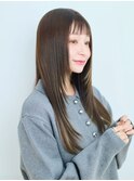 【UNIX港北】オン眉フェイスレイヤーロング#縮毛矯正