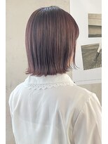 リフ デザイン ラボ(riff design labo)&nbsp;ボブ/ピンクカラー/外ハネ