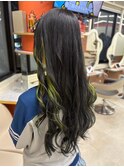 【ブラック×ネオンカラー×デザインカラー】 池袋美容室