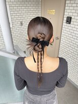 カチモリ タイトヘア タイトアレンジ アップスタイル 参列ヘア