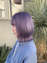 フリースタイル(Free Style)&nbsp;結べる外ハネボブ/ブリーチカラー【筑西市フリースタイル】