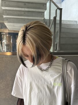 ヲタク(wotaku.) 抜きっぱなしブロンドホワイトブロンドデザインカラーハイトーン