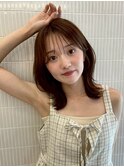 韓国ヘア/レイヤーカット/くびれヘア/モカブラウン/髪質改善2