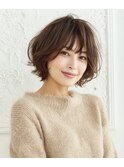 大人可愛いエアリーショートボブ