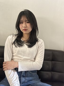 シーン(SCENE) 黒髪カタログ/クラゲヘアー/オリーブグレー/天神