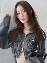 サイン 渋谷(SIGN)&nbsp;韓国ヘアーハッシュカットレイヤーカットグレージュブリーチ無し