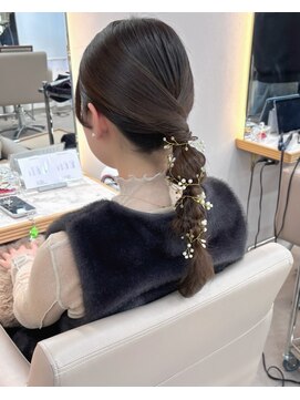 エレノア 渋谷公園通り店(Eleanor) 【中澤】編み下ろし　お呼ばれヘア