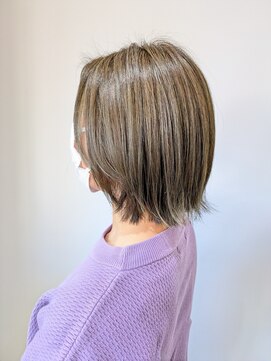 アヤラ オーガニックアンドスパ 東船橋店(AYALA) 【中村のぞみ】ハイライト/白髪ぼかし/オリーブベージュ