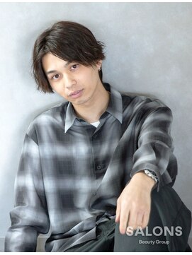 サロンズ 東大阪布施店(SALONS) センターパート/メンズカット