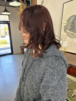 ヘアーアイストゥーレ(HAIR ICI TRE) ブリーチなし春カラーチョコレートブラウンレイヤーカット