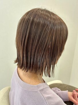 サイクル(CYCLE) 伊勢崎ピンクベージュ／アンブレラカラー/クールショート/前髪