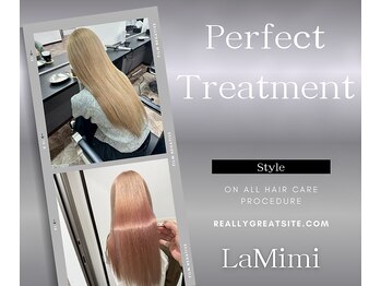 ラ ミミ(La Mimi)の写真/【艶髪になれるSalon】ケラフェクト×ジュエル×COTA髪質や生活に合わせて提案◎自宅でのケアもアドバイス