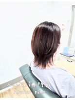 ヘアアトリエ ナイン 岡部店(hair atelier nine) ピンクベージュ/アンブレラカラー/クールショート/前髪
