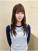 【snuw mina】レイヤーカット/フェイスレイヤー透明感カラー