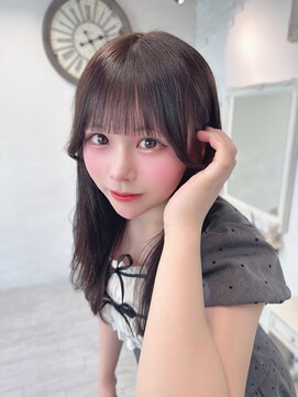 カシュカシュ アネックス(cache cache annex) ショコラベージュ透明感カラーアイドルぱっつん前髪おくれ毛