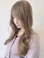 モナザスカイ 栄(MONA the SKY)&nbsp;【MONA】くすみベージュ/ブリーチなしダブルカラー/ローレイヤー