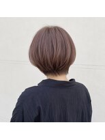 アンリエラ(Unliera)&nbsp;20代30代40代/丸みショート/ピンクベージュ/松山美容室