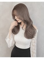 アース 大曽根店(HAIR&MAKE EARTH)&nbsp;ミルクティーベージュ×トレンドハッシュカット