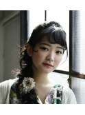 眉上バング アレンジスタイル #髪質改善