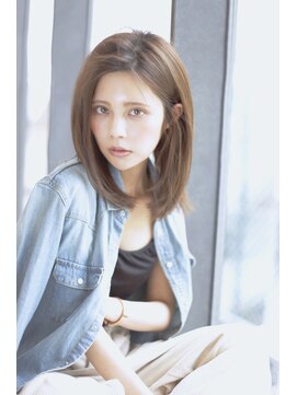 クイントネオリーブ 自由が丘正面口店(quint:neolive) 【自由が丘　quint: neolive】グレージュ耳かけボブ